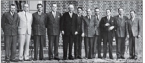 James McKinsey and his partners, including Marvin Bower and Tom Kearney.
          